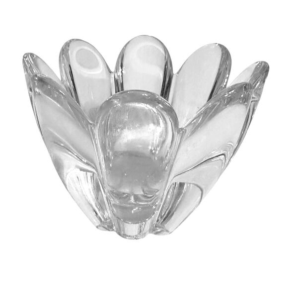 Orrefors Stunning Crystal Signed Mayflower Bowl-Vintage 1970's-5 1/8" Excellent! - Picture 2 of 6